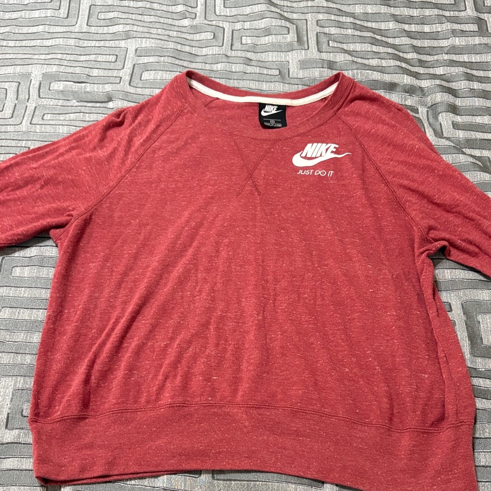 Nike Crimson Pullover with Logo